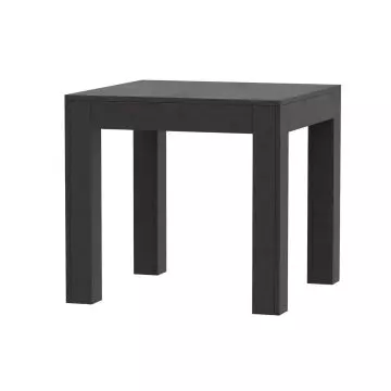 square anthracite wood dining table with block legs