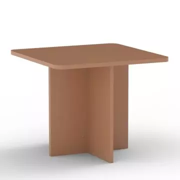 square caramel nude kids desk with rounded corners