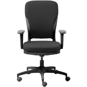 Godrej Interio Ergonomic Office Chair with Adjustable Armrests, High Back Chair, 360-Degree Swivel, Height Adjustable Computer Chair Ideal for Home and Office, Black