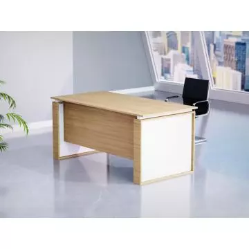 Coco bolo and white office table in modern room