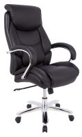 Nasla C900 Modern Ergonomic Executive High Back Chair Black with Leatherite PU