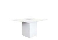 Projekt 7 Rec 240 8 Seater Square Modular Conference Table White