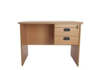 Bess 100 Office Desk with Fixed Drawers