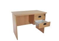 Bess 100 Office Desk with Fixed Drawers