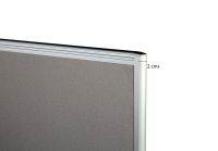 Dela GT20 120 Height Fabric 60 Width Aluminium Office Partition Panel