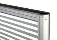 Enva GT60 120 Height Glass 120x60 6 Person Partition Workstation-Panel Concept Oak
