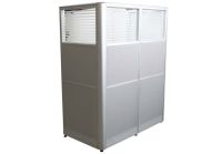 Enva GT60 160 Height Glass 120x60 6 Person Partition Workstation-Panel Concept White