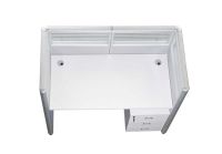 Enva GT60 120 Height Glass 120x60 6 Person Partition Workstation-Panel Concept White
