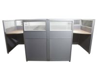 Enva GT60 120 Height Glass 140x120 T Partition Workstation-Panel Concept Oak