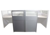 Enva GT60 120 Height Glass 140x120 T Partition Workstation-Panel Concept Oak