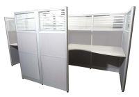 Enva GT60 160 Height Glass 160x120 6 Person Partition Workstation-Panel Concept White