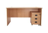 Bess 120 Office Desk with Mobile Drawers