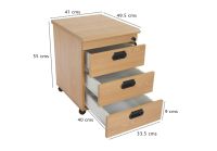 Bess M3 Mobile 3 Drawers