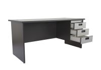 Grigio 160 Office Desk with Fixed Drawers
