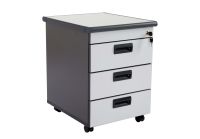 Grigio 180 Office Desk with Mobile Drawers