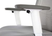 Isu 95551 Low Back Ergonomic Mesh Chair White With Draft Kit