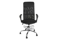 Sarah 4D High Back Chair Black Mesh With Draft Kit