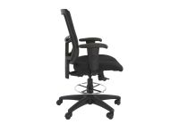 Isu 95551 Low Back Ergonomic Mesh Chair for Office with Draft kit - Black