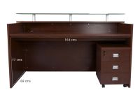 Vetel R07-18 Modern Reception Desk Apple Cherry