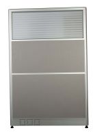 Enva GT60 160 Height Glass 100 Width Aluminium Office Partition Panel