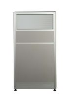 Enva GT60 120 Height Glass 120x60 8 Person Partition Workstation-Panel Concept Oak