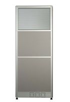 Enva GT60 160 Height Glass 120x120 6 Person Partition Workstation-Panel Concept White