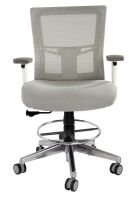 Isu 95551 Low Back Ergonomic Mesh Chair White With Draft Kit
