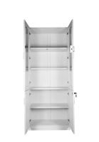 Carre 1123 White Full Height Bookshelf with Digital Lock