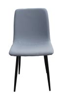 Mahmayi HYDC058 Fabric Cushion Grey Dining Chair for Kitchen, Living Room - Pack of 2