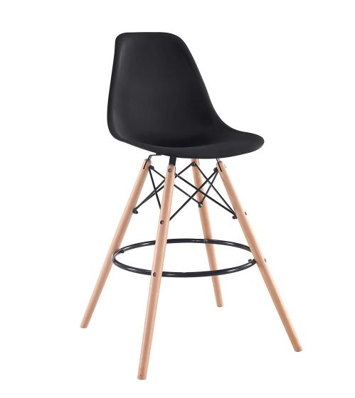 Ultimate Eames Style DSW Bar Stool-Black