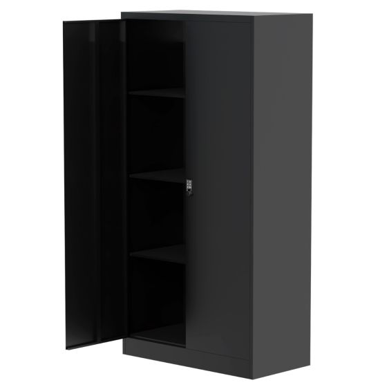 Mahmayi Modern VSTSC Digital Cupboard with 3 Adjustable Shelves, Touch Screen Lock, Secure Storage Black Ideal for Home, Office