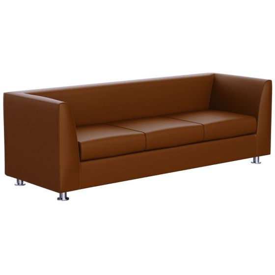 Mahmayi 679 Three Seater PU Sofa - Chocolate Brown