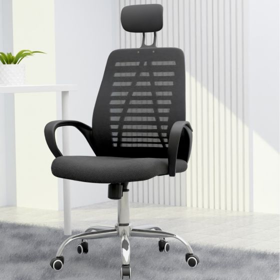 Sleekline 1004 Mesh Task Chair with Adjustable Height - Black
