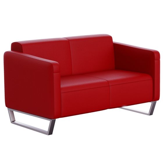Mahmayi 2850 Double Seater PU Sofa - Red