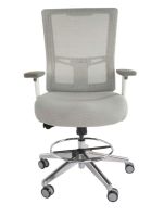 Isu 95550 High Back Ergonomic Mesh Chair White With Draft Kit
