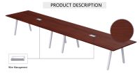 Bentuk 139-48 12 Seater Apple Cherry Conference-Meeting Table