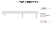 Figura 72-36 8 Seater White Conference-Meeting Table