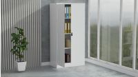Mahmayi Modern OMSC Digital Cupboard with 3 Adjustable Shelves, Touch Screen Lock, Secure Storage White Ideal for Home, Office