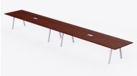 Bentuk 139-48 12 Seater Apple Cherry Conference-Meeting Table