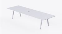 Bentuk 139-24 6 Seater White Conference-Meeting Table