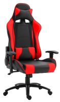 Gumi 09854 High Back Black & Red Video Gaming Chair with PU Leatherette