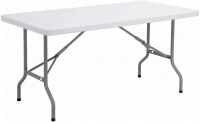 Mahmayi 180cm (6Ft) Foldable Lightweight Outdoor and Indoor Portable Table - White