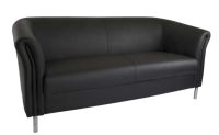 Arika 2389 Three Seater Sofa Black PU