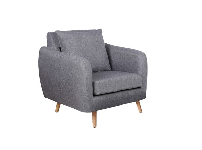 Ultimate C8001 Modern Lounge Fabric Sofa Grey