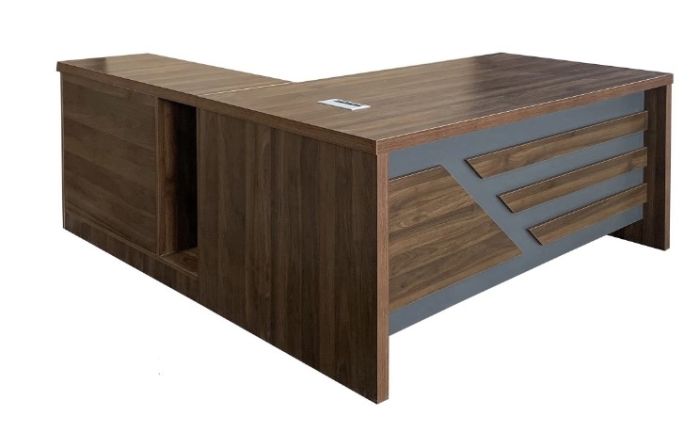 Noce 1825 160-180cm Modern Executive Desk Dark Walnut Configurable
