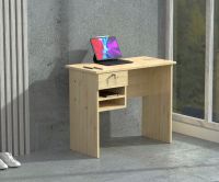 Solama MP1 9045 Office Desk with Paper Rack- Oak