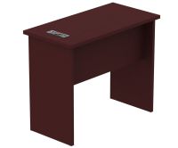 Mahmayi Stylish Study Table with BS01 Desktop Socket and USB A/C Port for Home, Living Room, Study Room (90 cm, Apple Cherry)