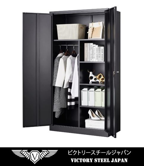 Victory Steel Japan OEM Steel Wardrobe Black