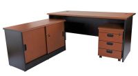 Silini L Office Desk-Cabinet with Mobile Drawers Configurable
