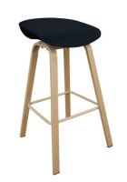 Ultimate Eames Style Seat Height Bar Stool - Black (Set of 2)